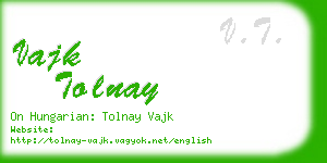 vajk tolnay business card